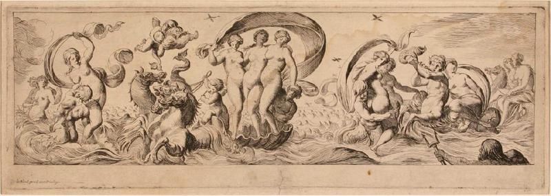 Triomphes marins et des épisodes bachiques : Triomphe marin de Galatée