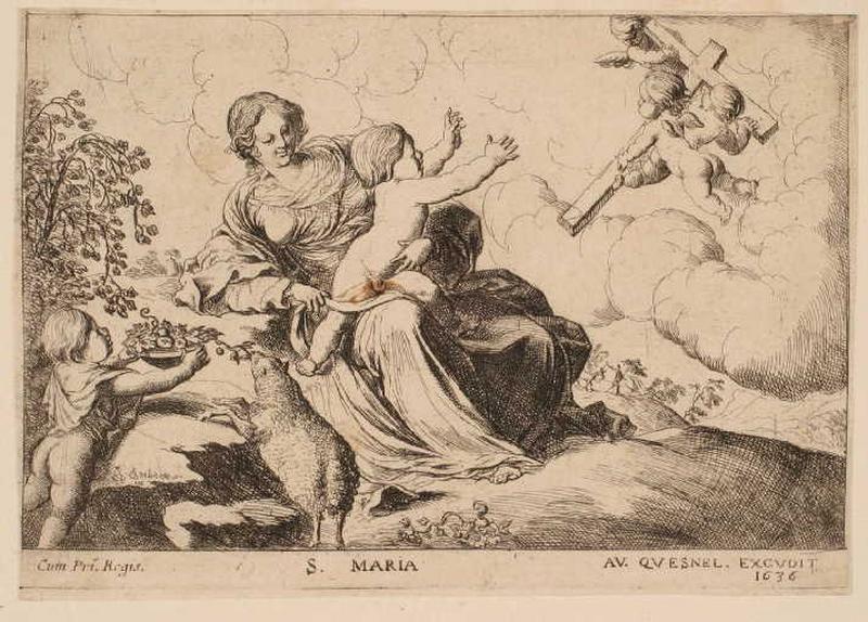 Vierge à l'Enfant et saint Jean à la Croix