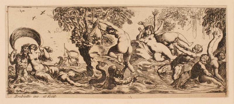 Ensemble dit Petites frises : Pan, néréides et tritons ; Triomphes marins 5