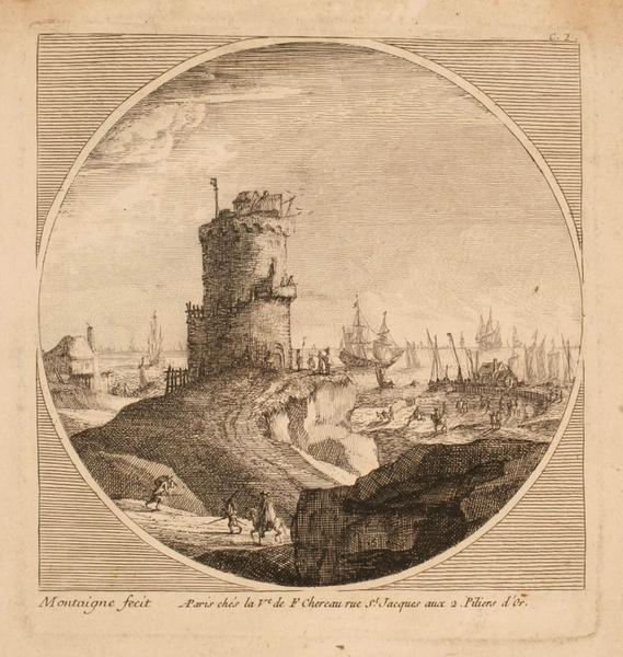 Petit port de mer à la grosse tour