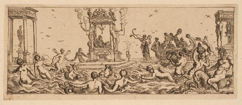 Ensemble dit Petites frises : Triomphes marins (02) : Fête aquatique