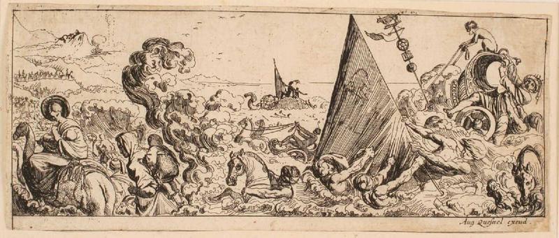 Passage de la mer Rouge ; Armée de Pharaon submergée