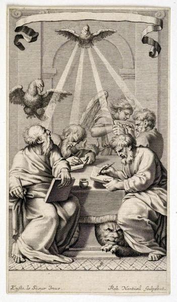 Frontispice ; Les quatre évangélistes