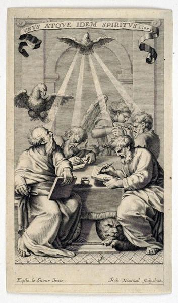 Frontispice ; Les quatre évangélistes