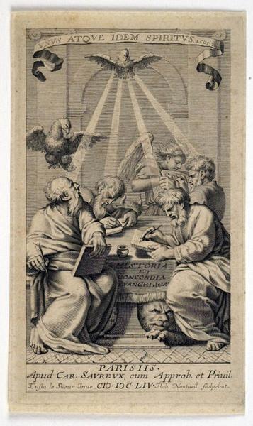 Frontispice ; Les quatre évangélistes