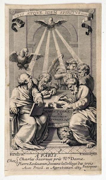 Frontispice ; Les quatre évangélistes