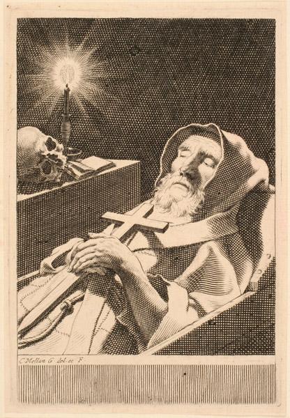 Saint François de Paule dans sa bière