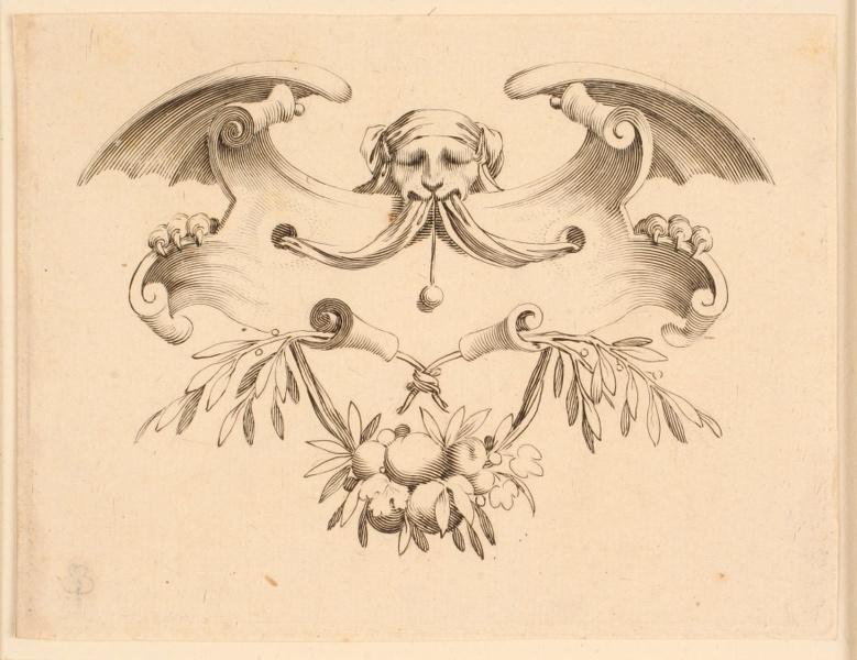 Cul-de-lampe orné d'un lion ailé enturbanné