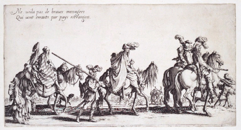 Les bohémiens en marche : l'avant-garde (Planche n°1 de la série Les Bohémiens)