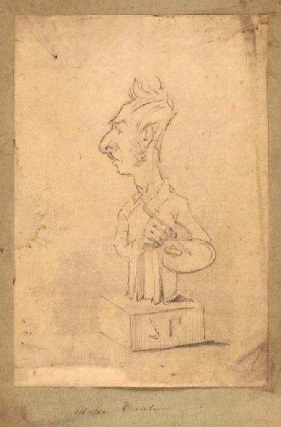 Portrait de Grandville ; Autoportrait