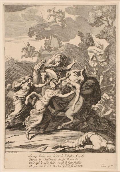 Mort de Camille, reine des Volsques