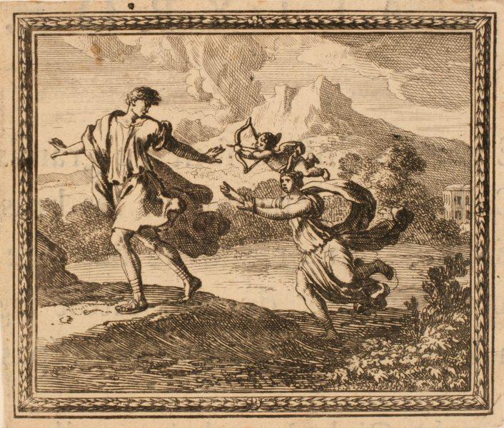 Les Métamorphoses d'Ovide : Byblis poursuivant de son amour son frère Caunus