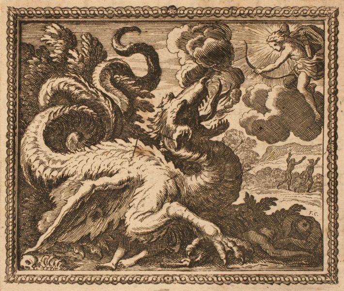 Les Métamorphoses d'Ovide : Apollon et le serpent Python