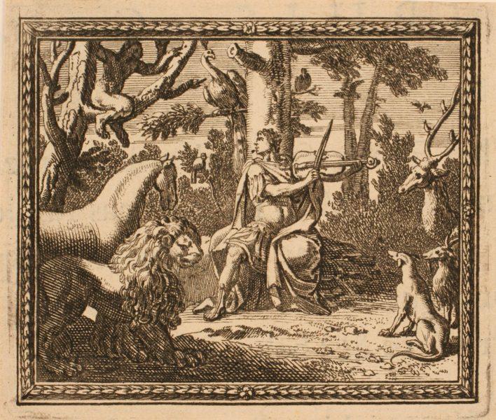Les Métamorphoses d'Ovide : Orphée jouant parmi les animaux