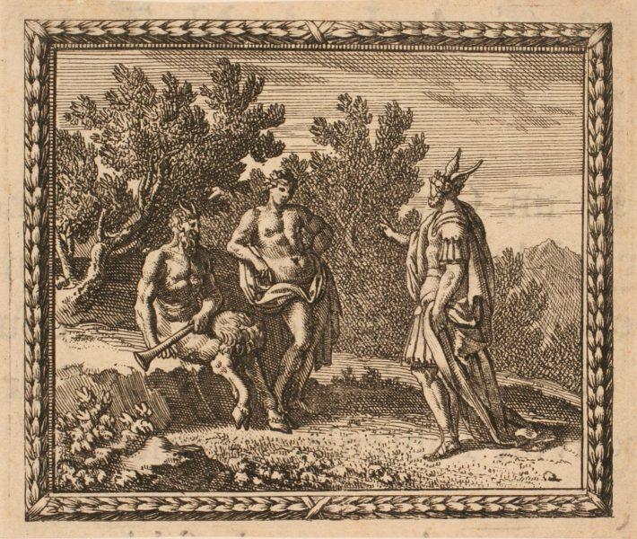 Les Métamorphoses d'Ovide : Midas arbitrant le concours entre Apollon et Pan