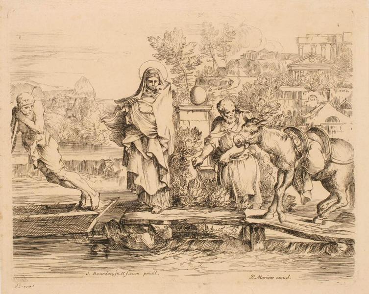 Fuite en Egypte au batelier