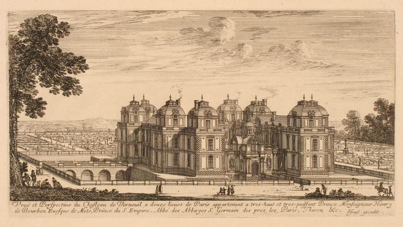 Vue du château de Verneuil