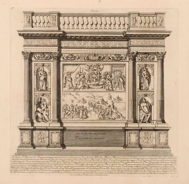 Eglise de Lorette : façade extérieure Est