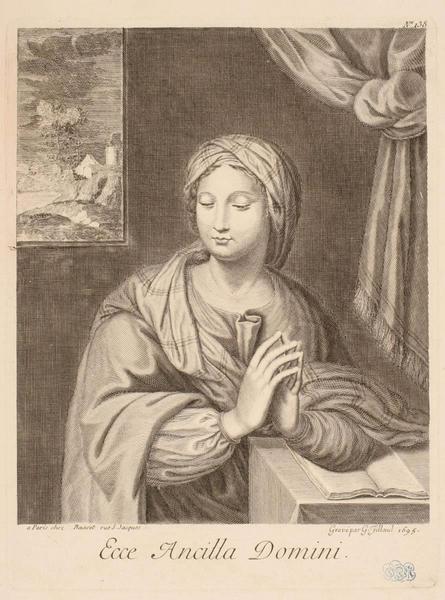 Vierge se recueillant