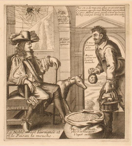 Livre des Proverbes (1er livre) : Le Noble est l'araignée et le Paisan la mouche