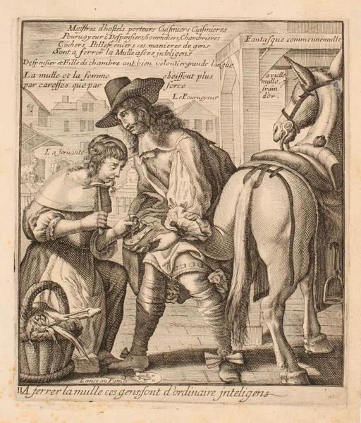 Livre des Proverbes (2e livre) : A ferrer la mulle ces gens ; sont d'ordinaire jnteligens