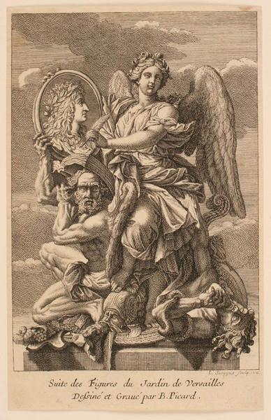 Frontispice de la Suite des figures du jardin de Versailles