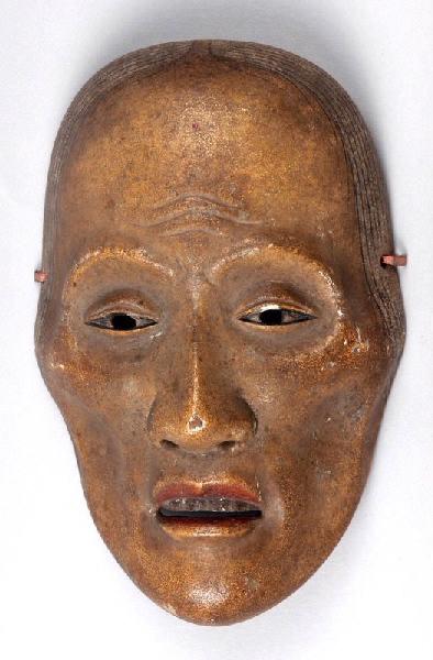 Masque de nô : Tête de vieille femme