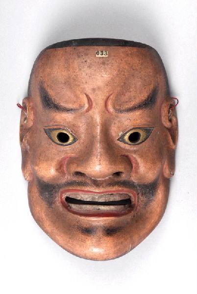 Masque de nô : Tête d'homme