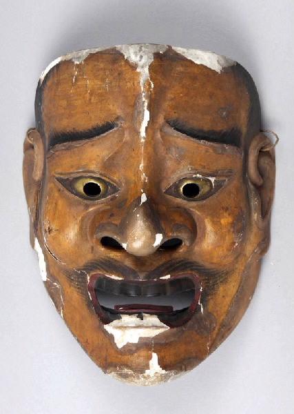 Masque de nô : Tête d'homme