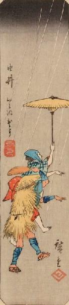 Deux personnes dansant avec des parapluies