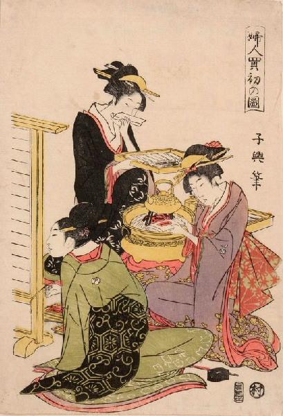 Femmes faisant le premier achat de nouvel an