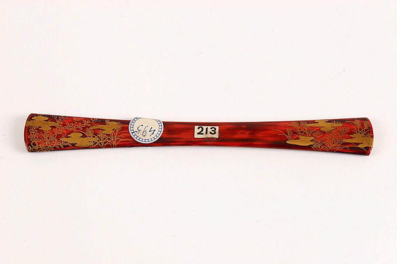 Barrette (Kanzashi) ornée d'herbes de la pampa