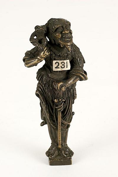 Cachet en bronze orné du Sennin Gama