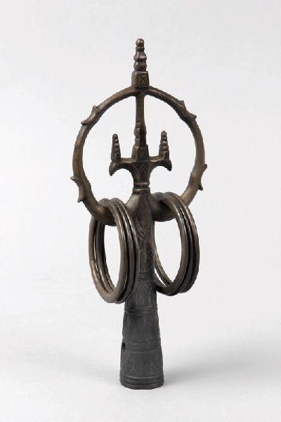 Tête de bâton rituel de bonze (Kashira)