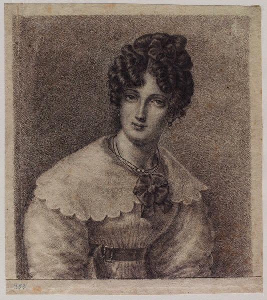 Femme en buste de face (Soeur de Grandville)