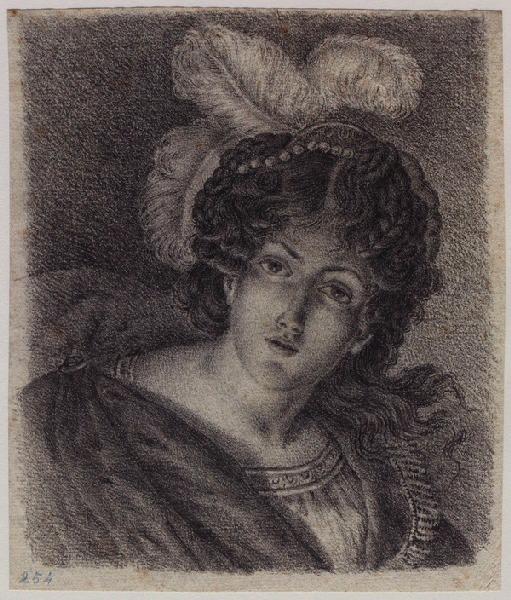 Femme vêtue d'un costume de théâtre (Soeur de Grandville)