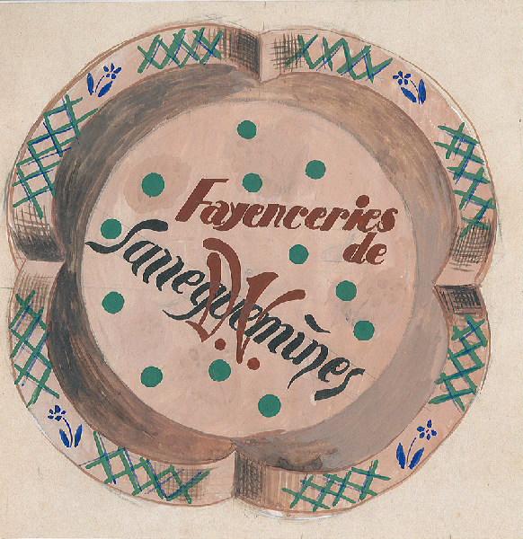 Projet de décor pour un cendrier