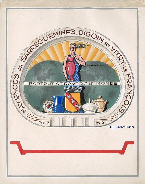 Projet de décor pour un cendrier