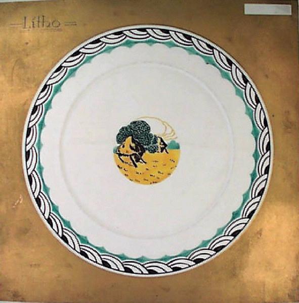 Projet de décor pour une assiette