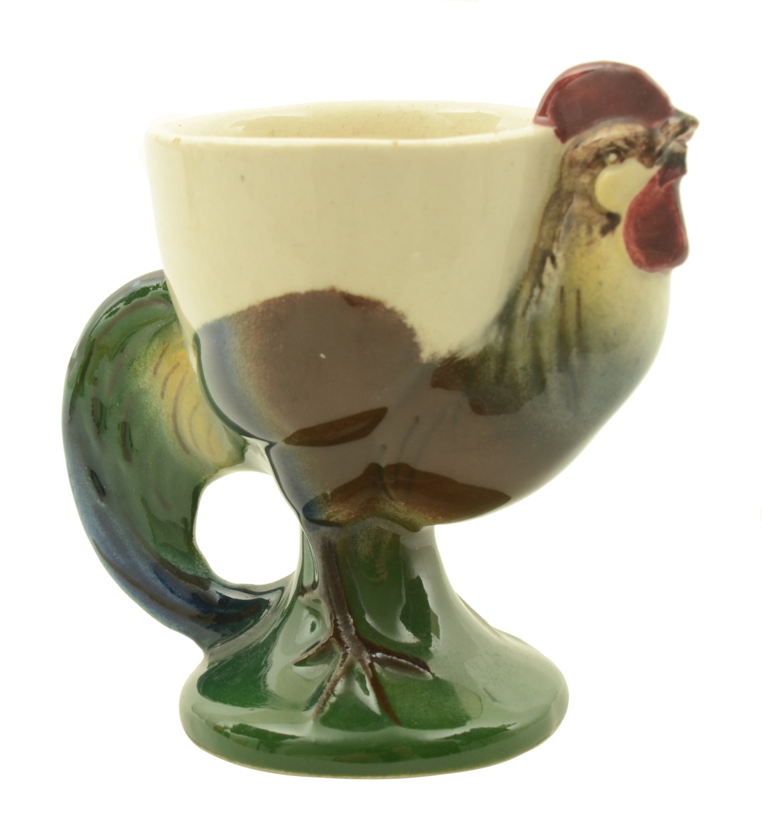 Coquetier Coq sur ses pattes (Titre)