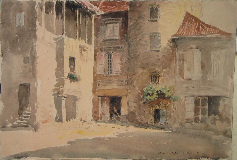 Place de l'Eglise de Saint Céré