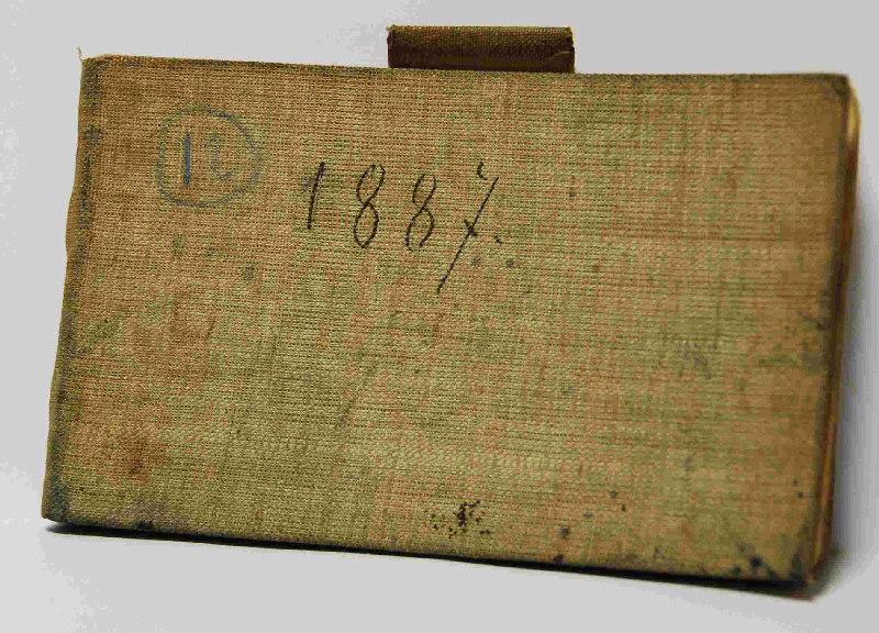 Carnet de croquis (40 feuillets numérotés reliure toile.)