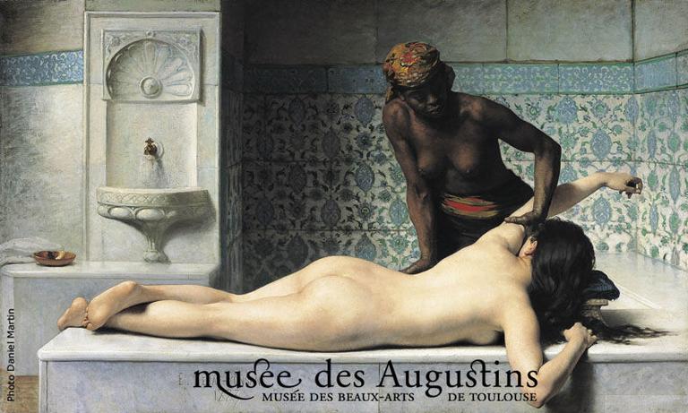 Le massage. Scène de hammam