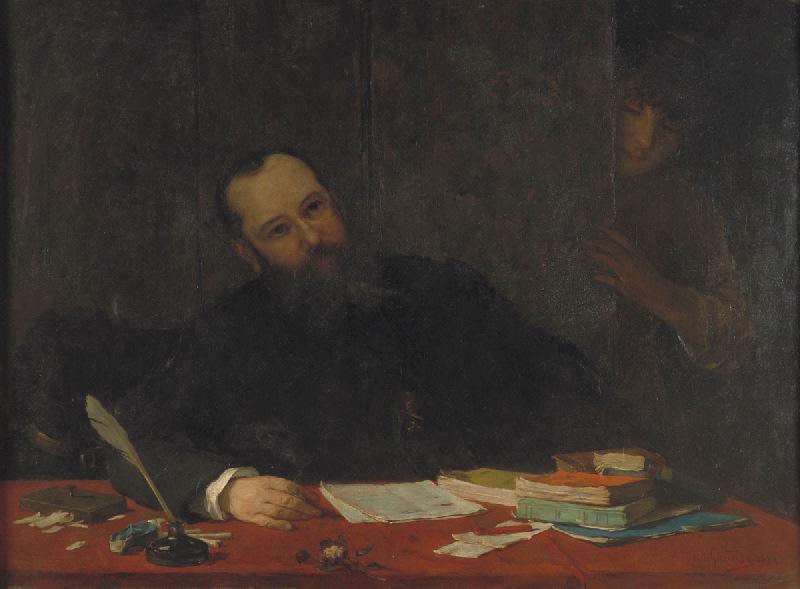 Portrait du poète Armand Silvestre