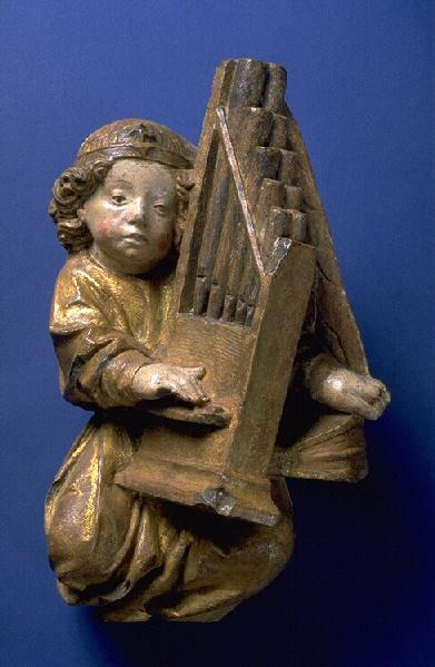 Ange jouant de l'orgue