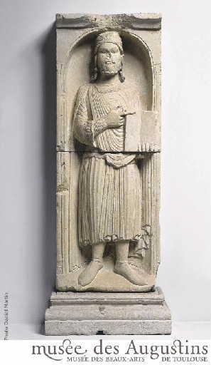 Homme tenant un livre (Il pourrait s'agir de Moïse)