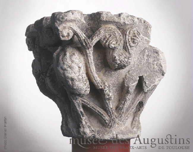 Lions dans des lianes [abbaye de Saint-Sernin, Toulouse]