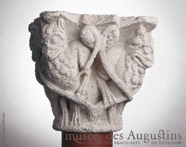 Lions dans des lianes [abbaye de Saint-Sernin, Toulouse]