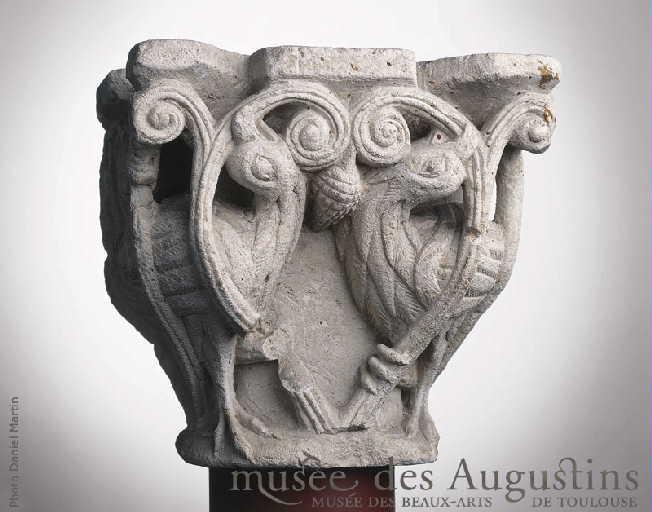 Oiseaux dans des lianes [abbaye de Saint-Sernin, Toulouse]