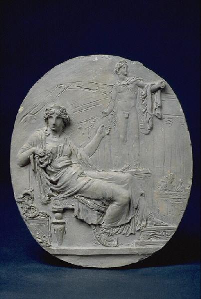 La Grèce montrant l'Apollon pythien